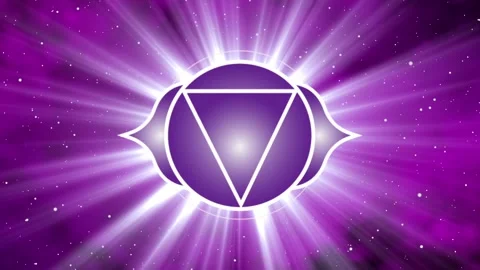 Third Eye Chakra Healing Animation, Spiritual Symbol 스톡 동영상 137926842