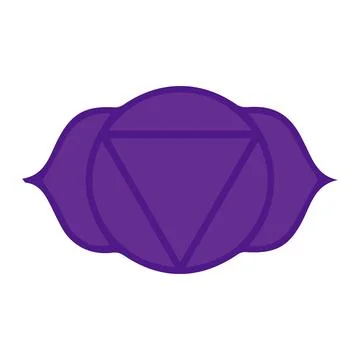 Third Eye Chakra Icon Stock Illustration