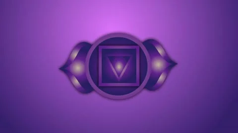 Third Eye Chakra Symbol Animated 스톡 동영상 140830056