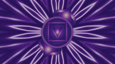 Third Eye Chakra Symbol Animated 스톡 동영상 140830281
