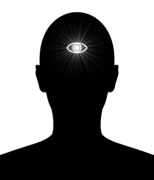 Third eye of knowledge Stock Illustration