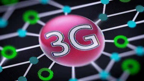 The third generation of wireless mobile telecommunications technology. Stock Footage 109189965