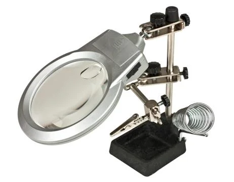Third hand magnifier Foto stock