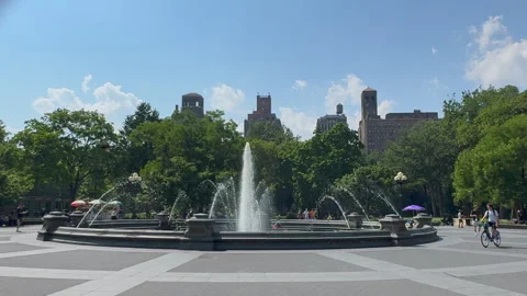 Third Heat Wave affected in New York City in this summer. Video stock 279671194