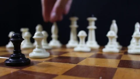 Third move a chess game Stock Footage 77279234