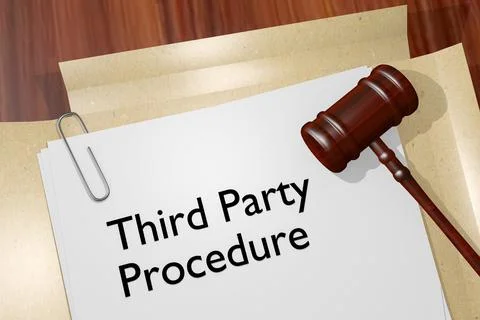 Third Party Procedure concept Illustrazione stock