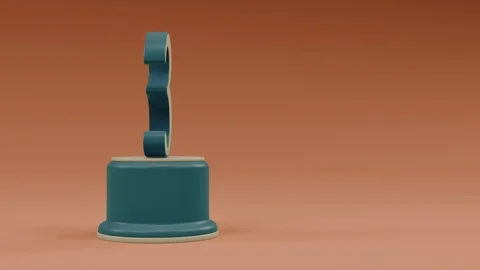 Third place number loop animation from center to left side retro look Stock Footage 100745006