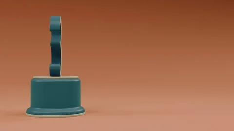 Third place number loop left side retro look Video stock 100745031