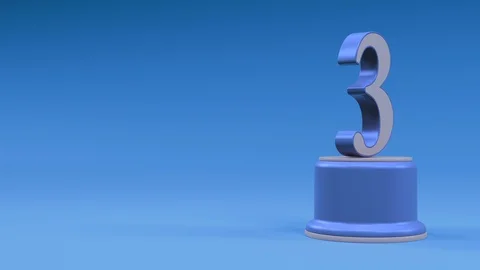 Third place number loop right side cold look Stock Footage 100744906