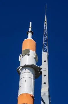 The third stage of the Soyuz rocket Stock Photos