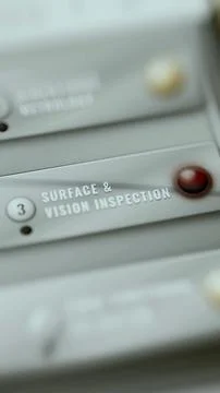 Third surface vision rail carries red lamp Stock Photos
