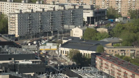 The third transport ring in Moscow Stock Footage 164584725