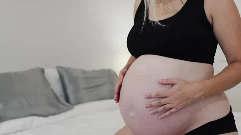 Third trimester of pregnancy Stock Footage 161289166