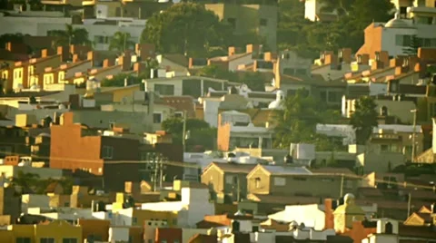 Third World Homes On Hot Day Stock Footage 8979053