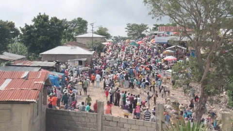 Third World Open Market Stock Footage 83735414