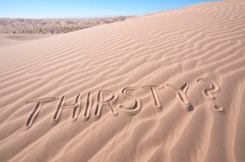 Thirst in desert Stock Photos