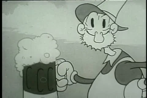 Thirsty farmer drinking beer Stock Footage 11345825