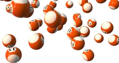 Thirteen billiard ball Stock Footage 104582853