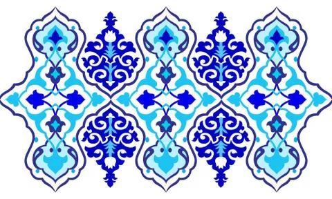 Thirteen series designed from the ottoman pattern Stock Illustration