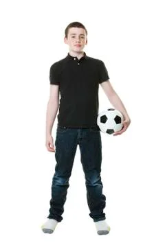 Thirteen year old boy Foto stock