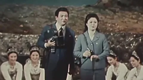 Thirty-eighth parallel. DPRK 1981  (105) Stock Footage 264576615