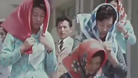 Thirty-eighth parallel. DPRK 1981  (125) Stock Footage 264576826