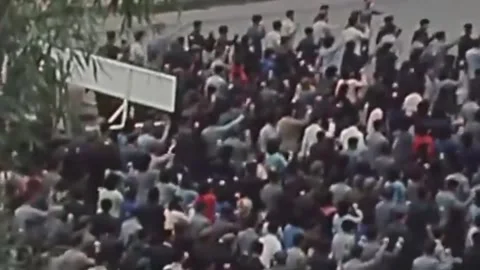 Thirty-eighth parallel. DPRK 1981  (137) Stock Footage 264576983