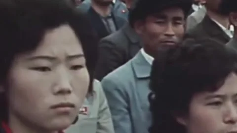 Thirty-eighth parallel. DPRK 1981  (140) Stock-Footage 264577007