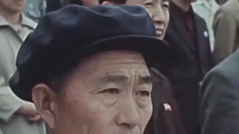 Thirty-eighth parallel. DPRK 1981  (141) Stock-Footage 264577010