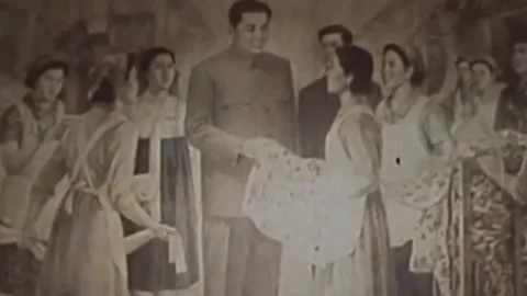 Thirty-eighth parallel. DPRK 1981  (169) Stock Footage 264577145