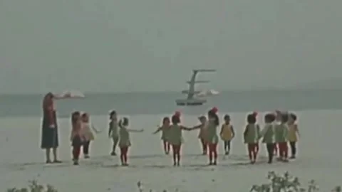 Thirty-eighth parallel. DPRK 1981  (193) Stock-Footage 264577391