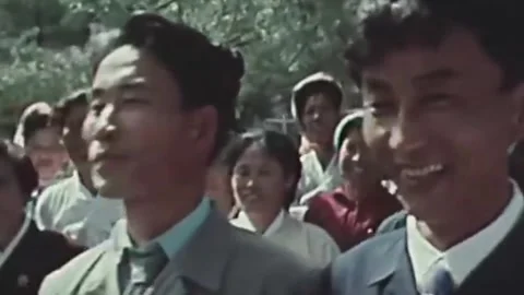 Thirty-eighth parallel. DPRK 1981  (232) Stock-Footage 264577849