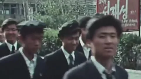 Thirty-eighth parallel. DPRK 1981  (235) Stock Footage 264577864