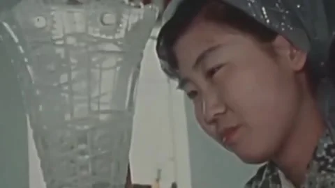 Thirty-eighth parallel. DPRK 1981  (241) Stock-Footage 264577987