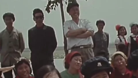 Thirty-eighth parallel. DPRK 1981  (261) Stock-Footage 264578134