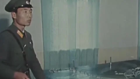 Thirty-eighth parallel. DPRK 1981  (269) Stock-Footage 264578164