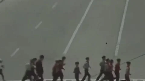 Thirty-eighth parallel. DPRK 1981  (80) Stock Footage 264578469