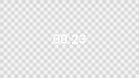 Thirty second countdown animation from 30 to 0 second countdown, countdown video Stock Footage 292353200
