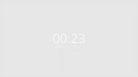 Thirty second countdown animation from 30 to 0 second countdown, countdown video Stock Footage 292353467