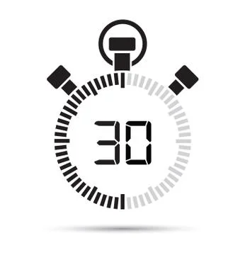 Thirty second timer Stock-Illustration