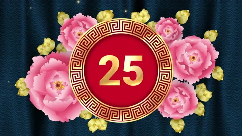 Thirty seconds to zero (30-0) Asian style digital countdown timer Stock Footage 144299172