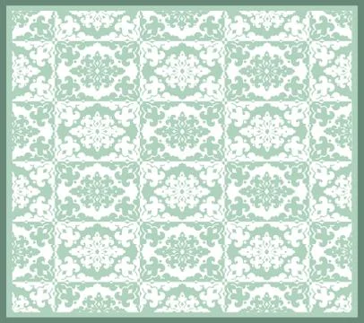 Thirty series designed from the ottoman pattern Stock Illustration