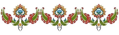 Thirty three series designed from the ottoman pattern Stock Illustration