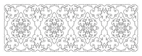 Thirty two series designed from the ottoman pattern Stock Illustration