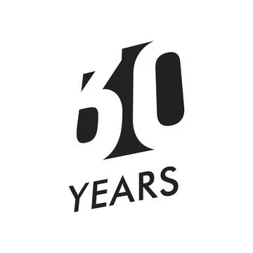 Thirty years vector emblem template. Anniversary symbol, negative space design Stock Illustration