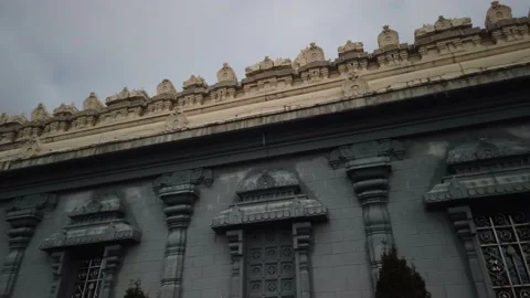 Thiru Murugan Temple Artistic Wall Stock Footage 229956310