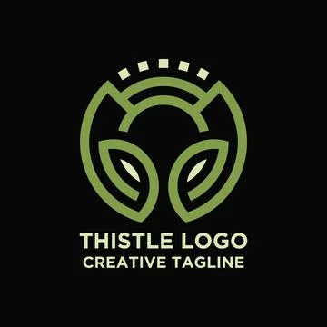 Thistle flower Stock Illustration