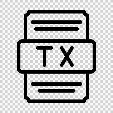 Thmx icons file type. spreadsheet files document icon with outline design. Illustrazione stock