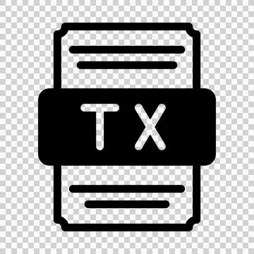 Thmx spreadsheet file icon with black fill design. vector illustration. Stock Illustration