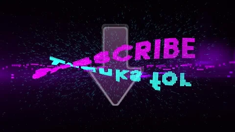 Thnaks for subscribe text letters animation rotation around yourself. Black  Stock Footage 268725619